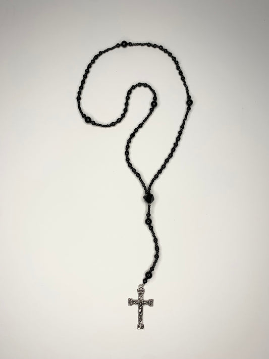 Mini Black Rosary