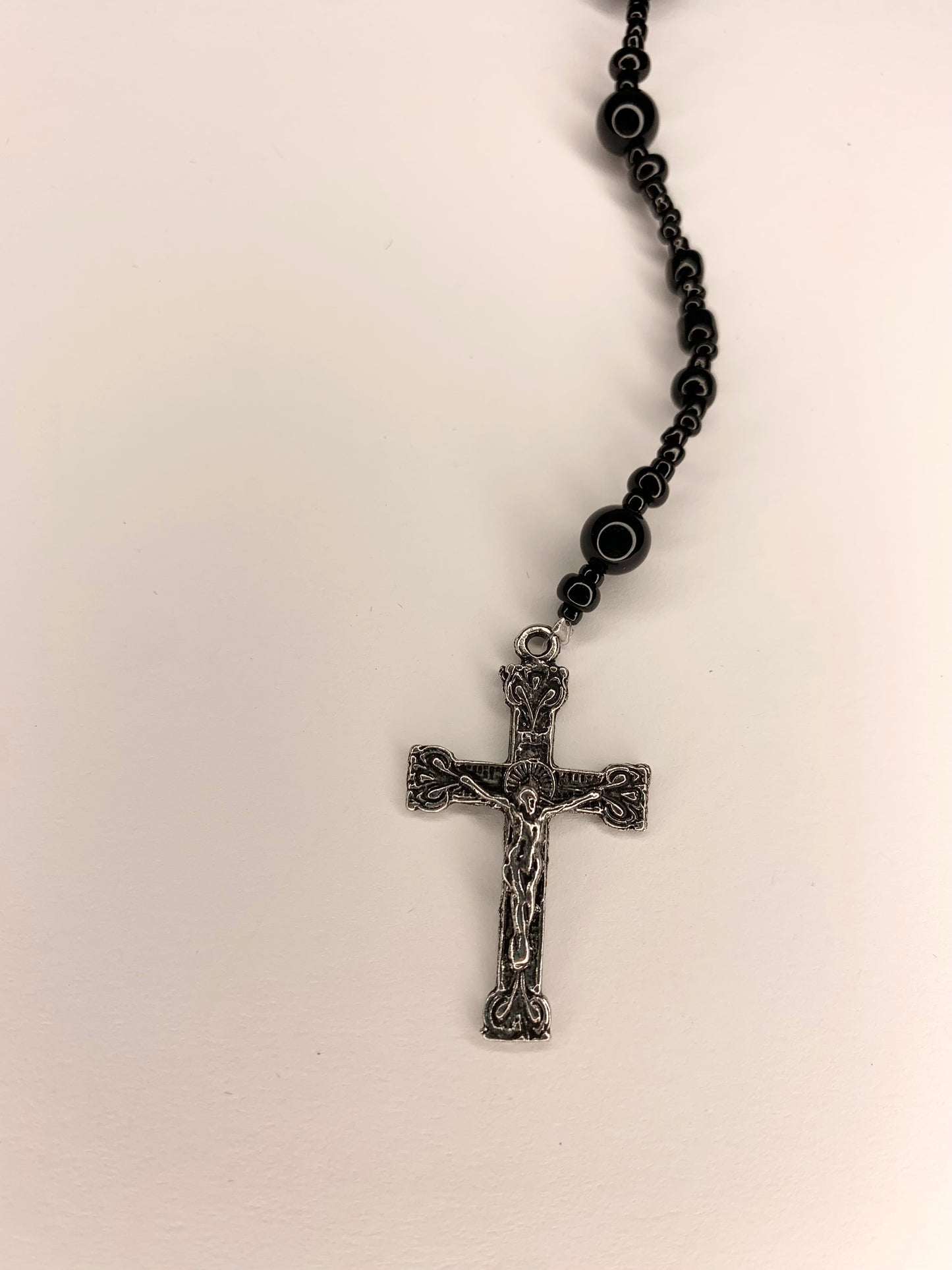 Mini Black Rosary